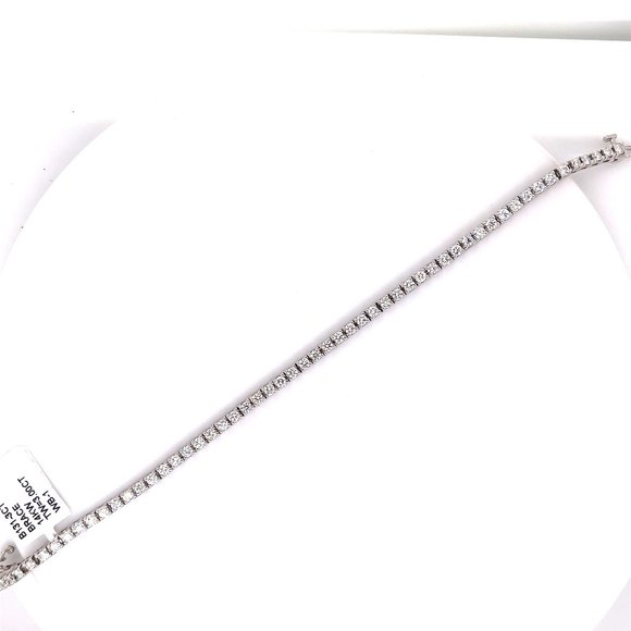 3CT  Fine Round Tennis Bracelet - Picture 1 of 4